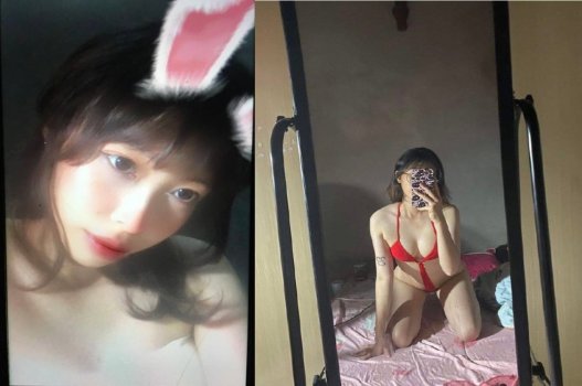 Em người yêu mê diện đồ lót đỏ gợi cảm